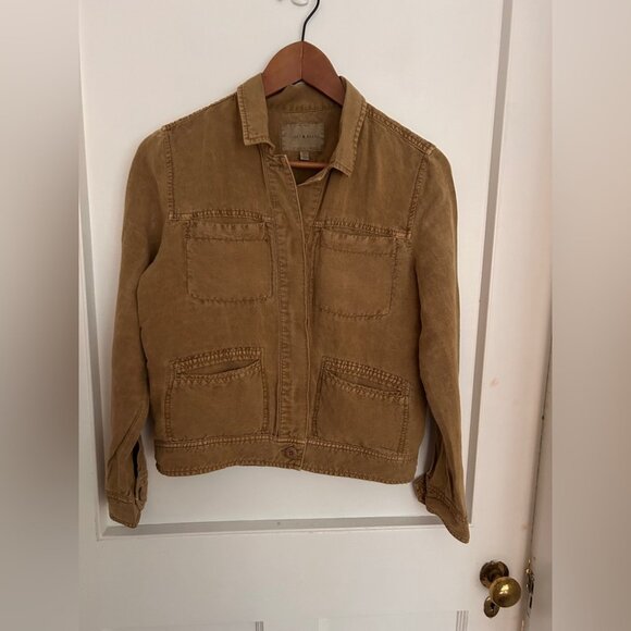 Women’s Lucky Brand Brown Linen Jacket Size Small - Picture 8 of 8